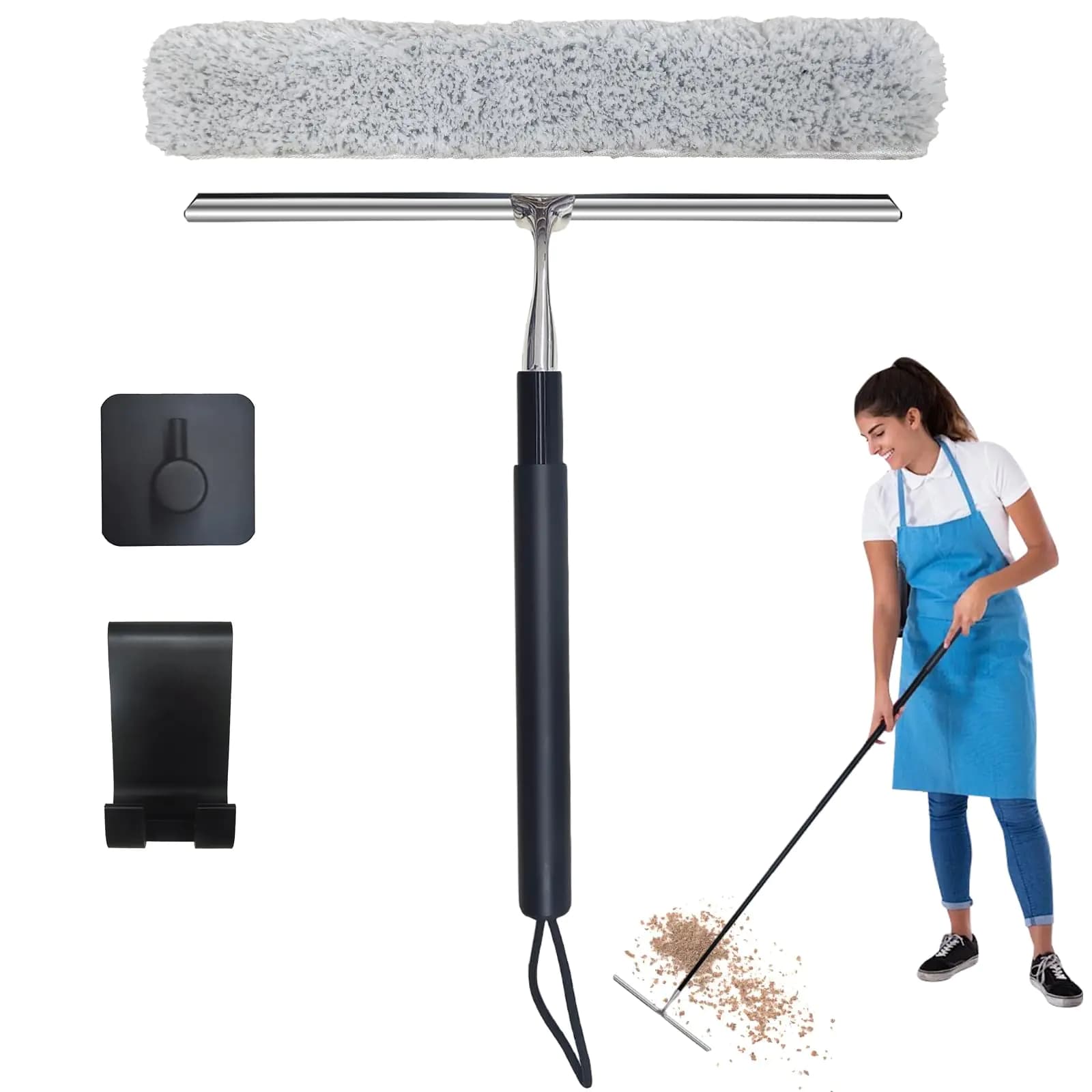 Window Squeegee with Extension Pole