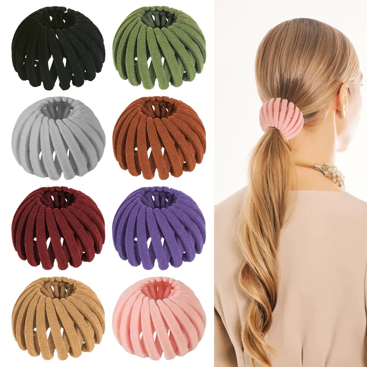 Bird's Nest Hair Clips - Expandable Bun Maker