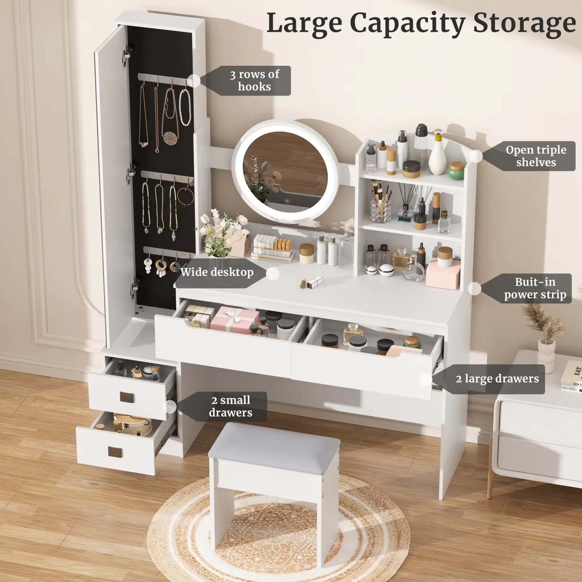 Modern Minimalist Bedroom Dressing Table
