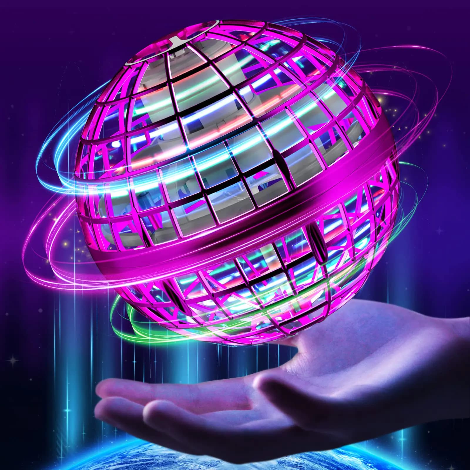 Flying Orb Ball Hand Controlled Hover Boomerang Toy