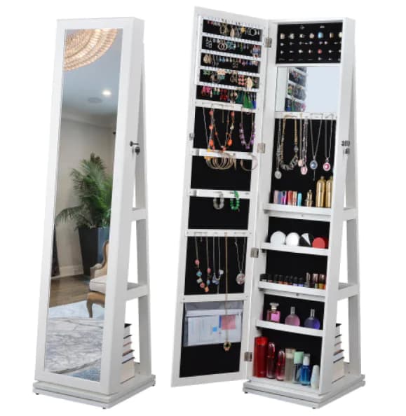 Rotating Jewelry Mirror