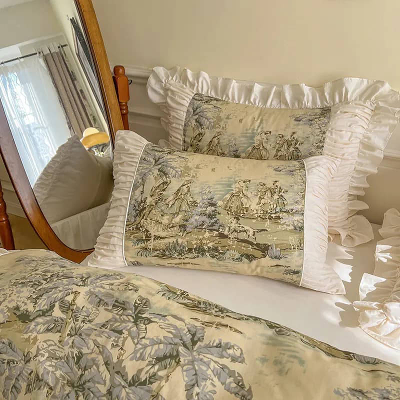 French Romantic 4-Piece Cotton Bedding Set