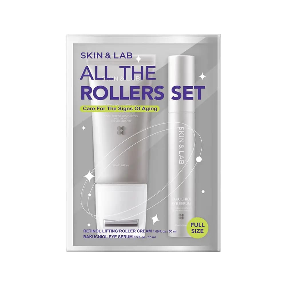 Anti-Aging Bakuchiol and Retinol Roller Duo Set