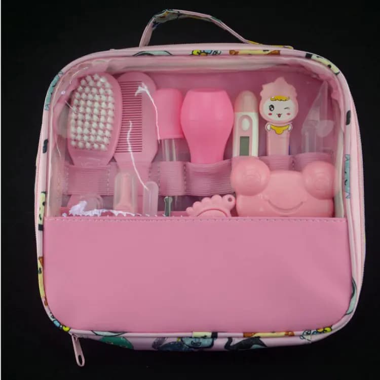 Baby Care Essentials Set with Cleaning Tools in Pouch