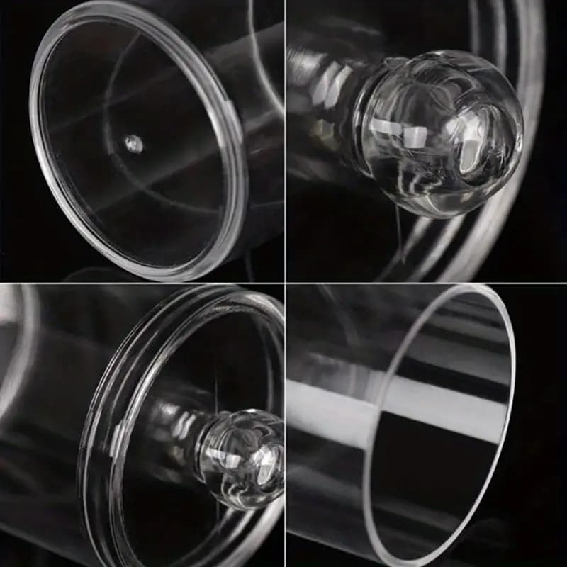 Clear Plastic Cotton Swab Holder and Bathroom Organizer