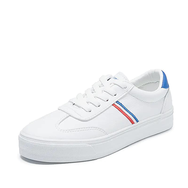 Colorful White Sneakers, Casual Style Sneakers