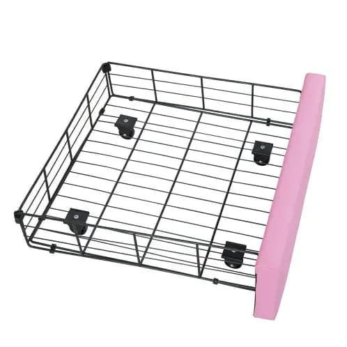 Twin Upholstered Bed Frame With LED Lights