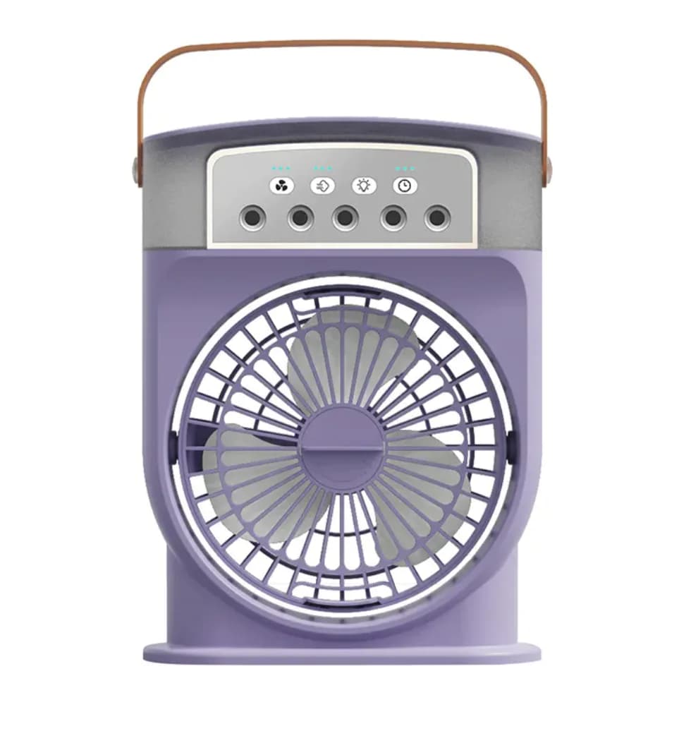USB Mini Air Cooler & Humidifier with LED Lights