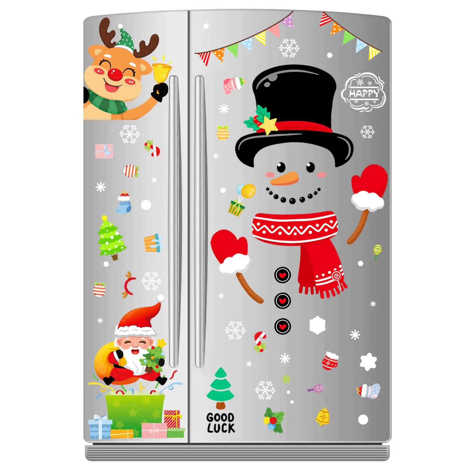 Snowman Refrigerator Magnets Set of 14