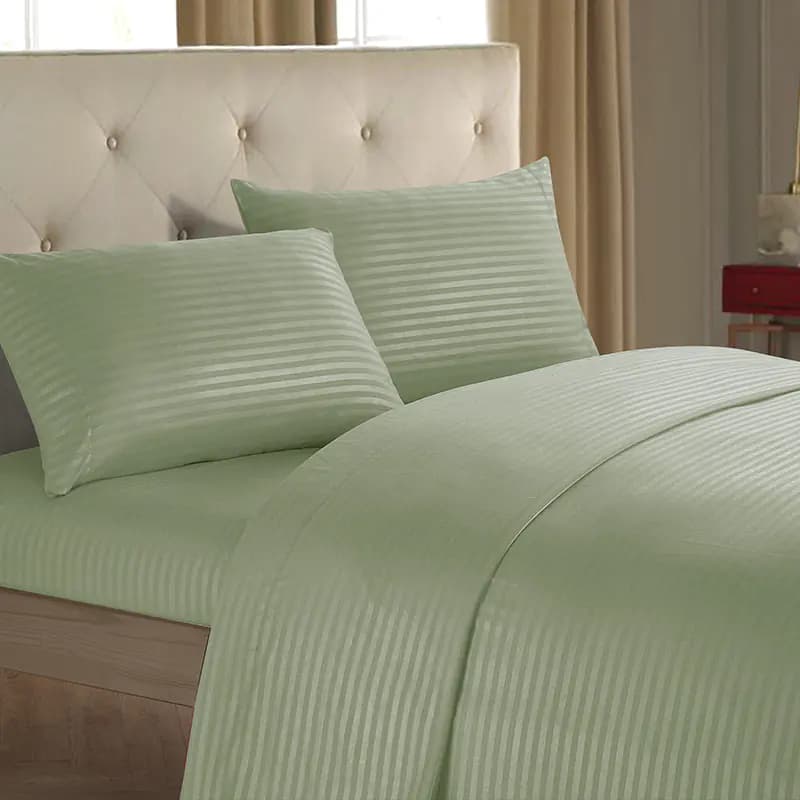 Imitation Satin Striped 3/4-Piece Bedding Set