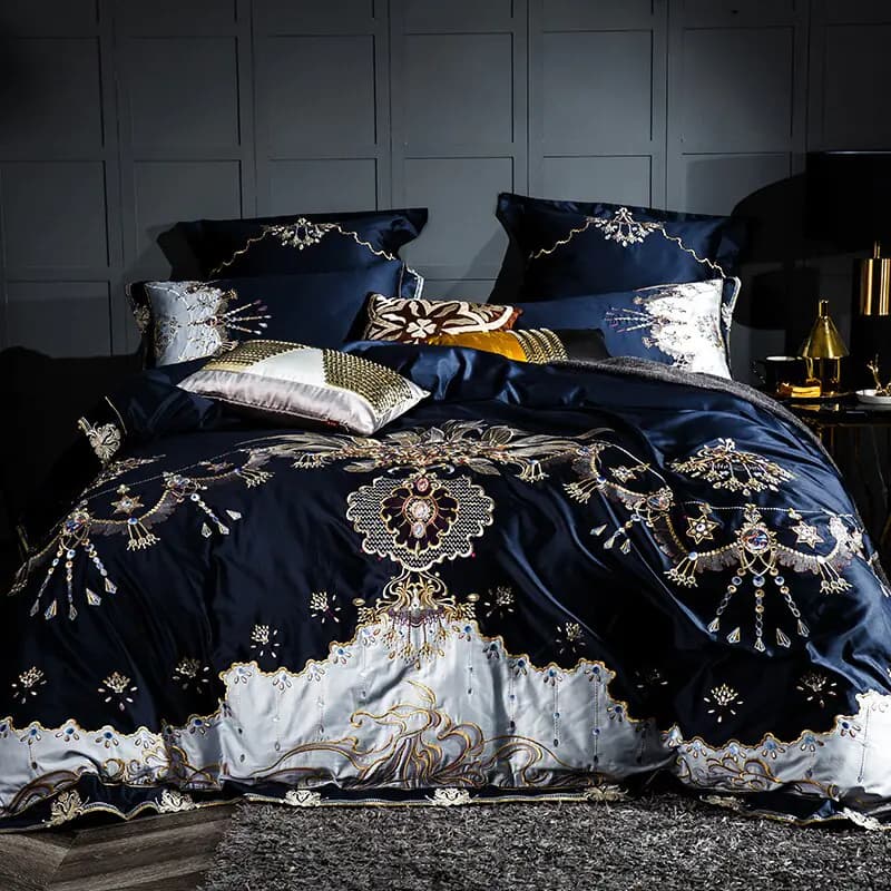 100S Egyptian Cotton 500TC Embroidered Bedding Set