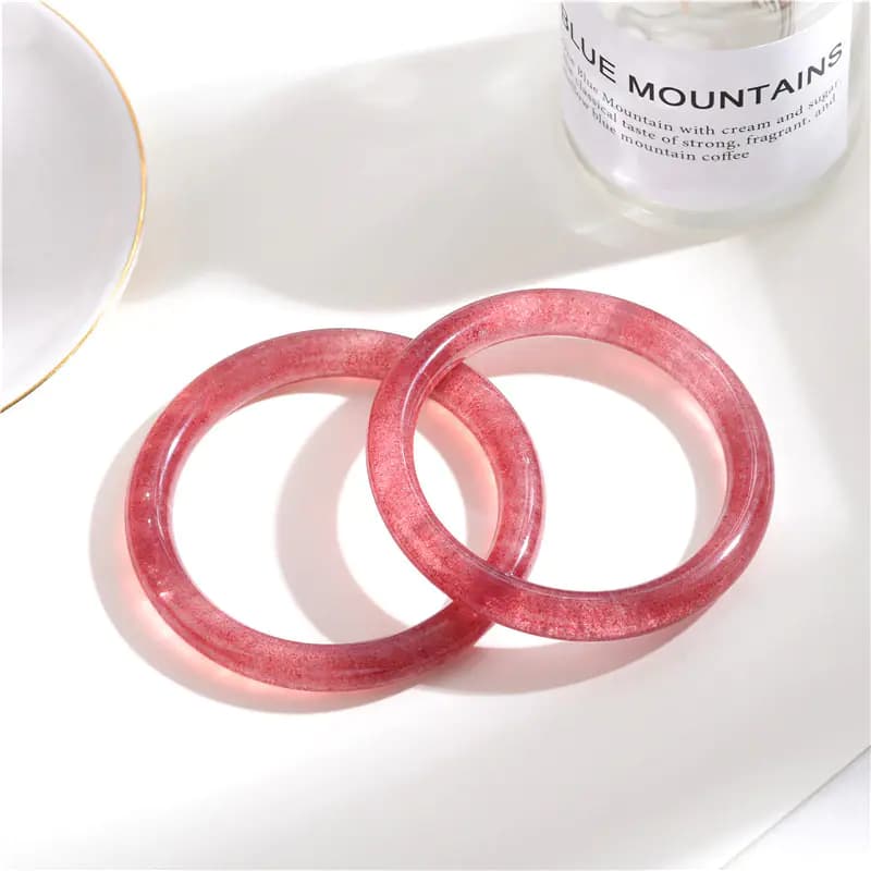 Natural Strawberry Quartz Bracelet for Women Fashion