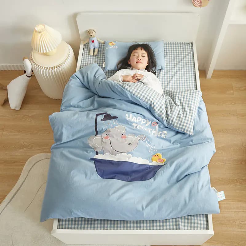Cotton Embroidered Children's Bedding Set (6 Pieces)