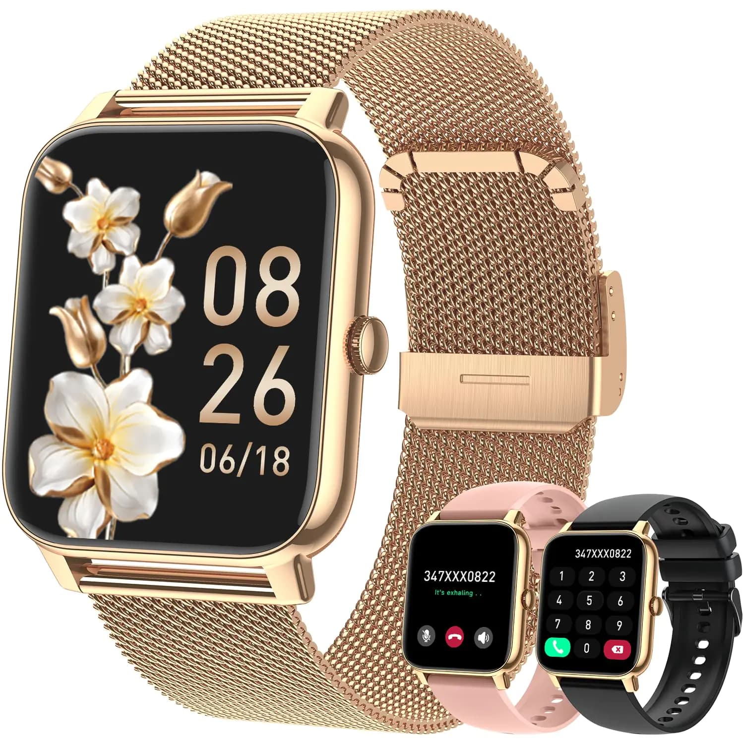 Smart Watch For Women Fitness Tracker Waterproof