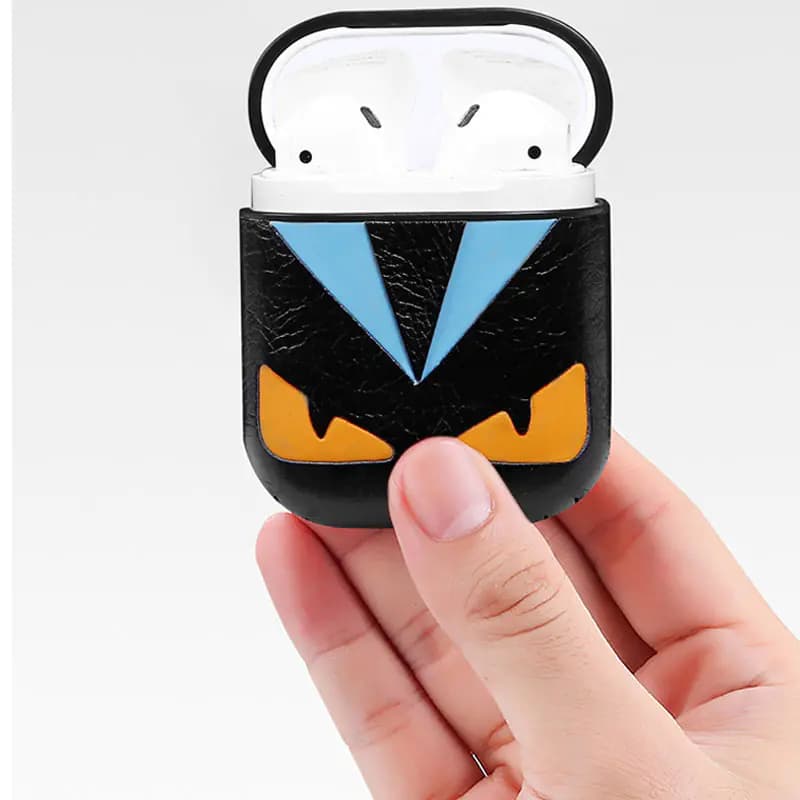 Genuine Leather AirPods Case for Wireless Earbuds