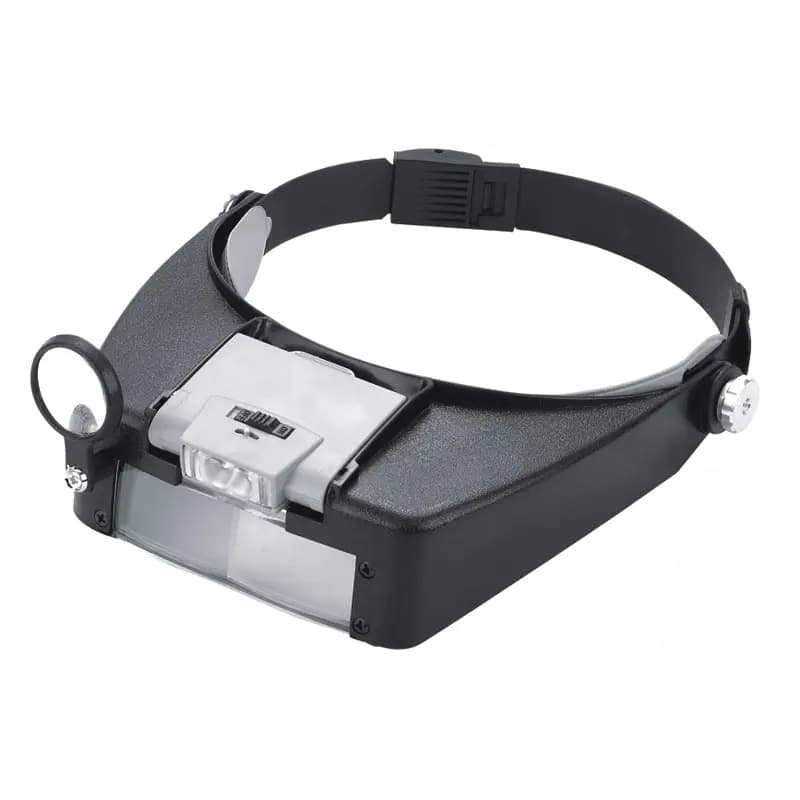 Helmet Magnifier with 2 LED Lights for Repairs