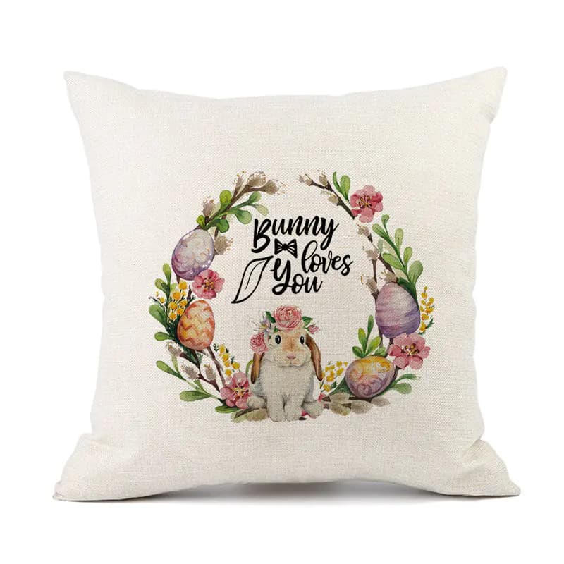 European American Spring Festival Home Decor Pillow