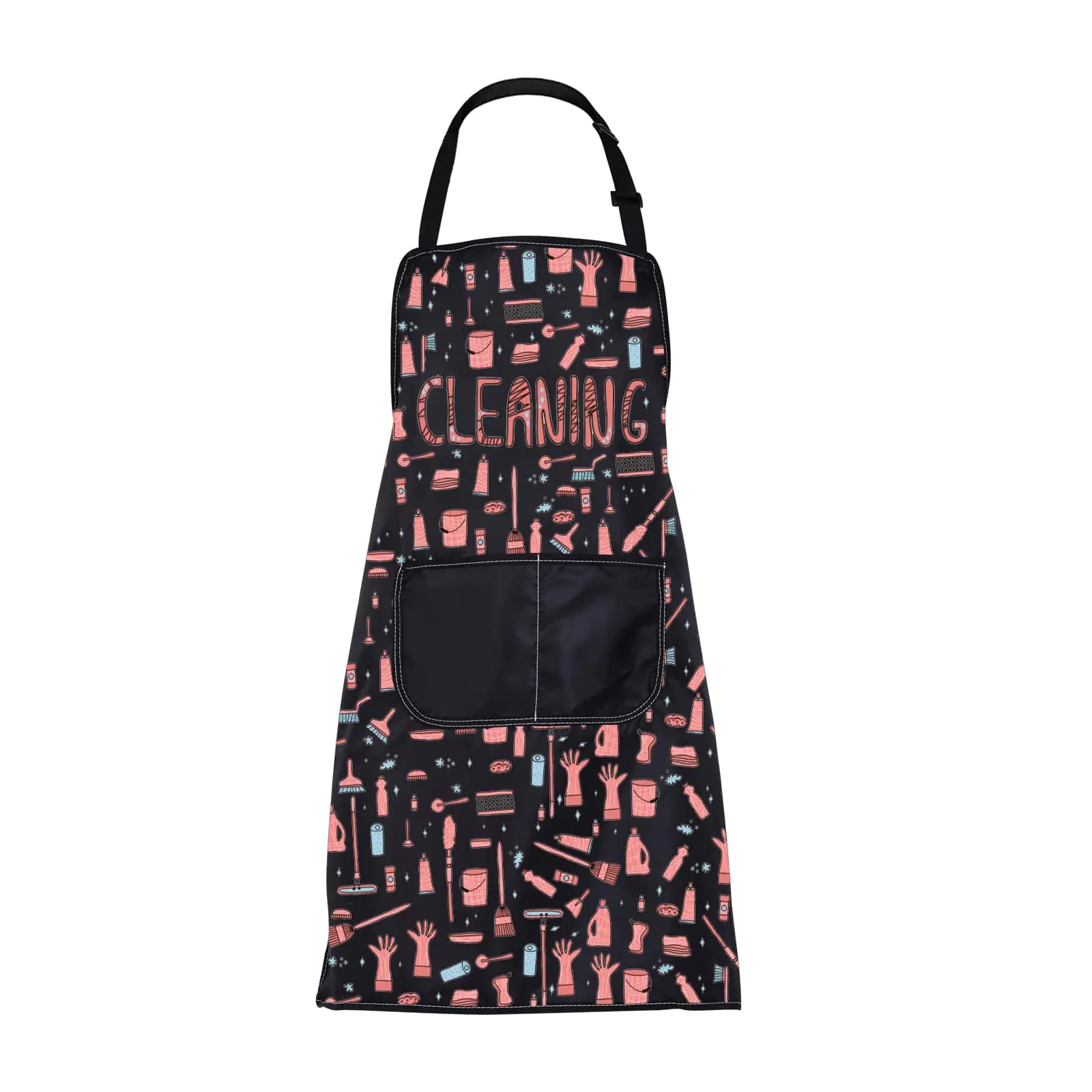 FUSTMW Cleaning Apron with Pockets House Cleaning Gifts Apron Housekeeping Gift for Cleaning Lovers Housekeeper Apron (cleaning apron)