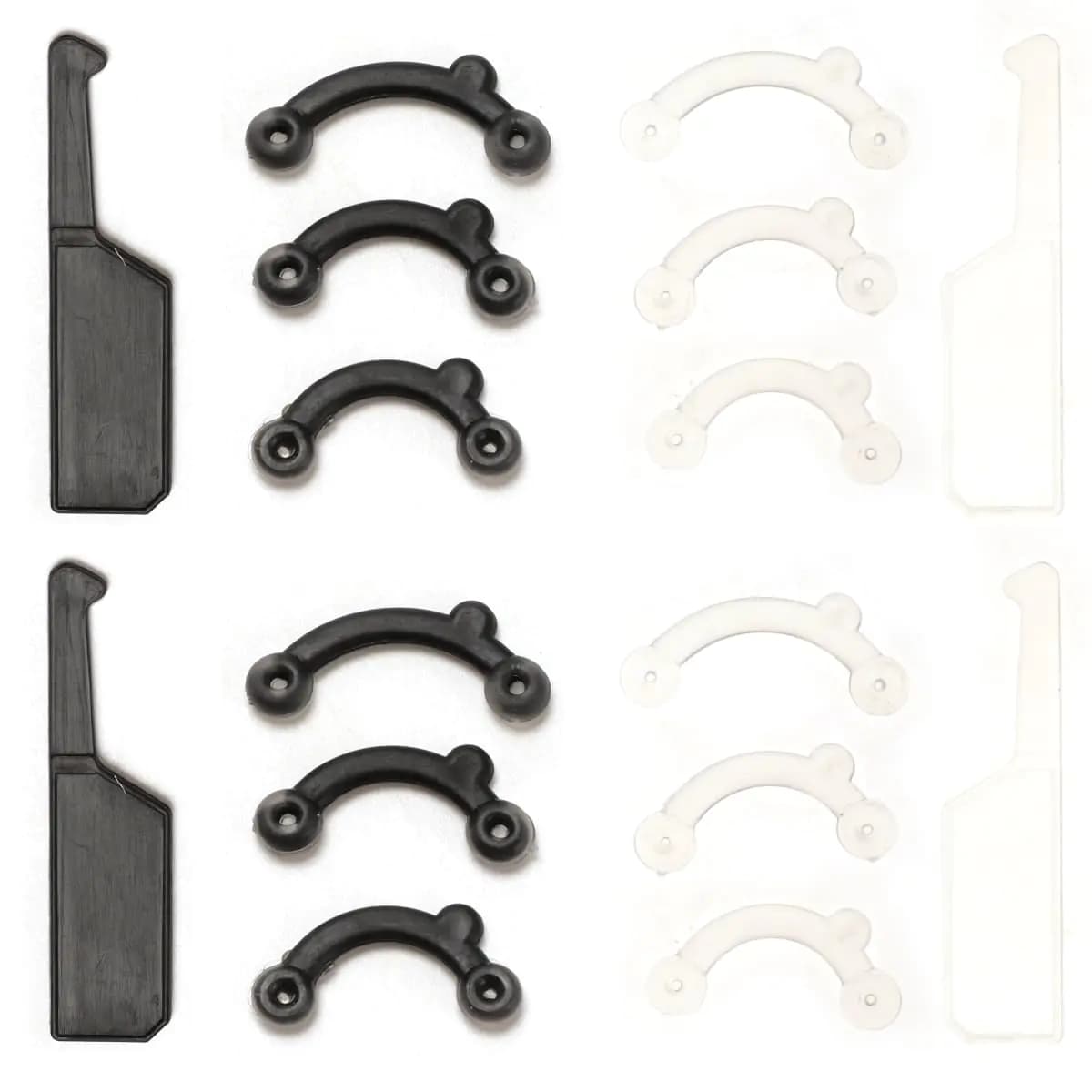 VANANA 6 Pairs Nose Lifting Shaper Inserts 3 Sizes Invisible Nose Lifter Soft Silicone No Pain Nose Up Corrector Beauty Tool Comfortable Easy Install Removable (Black & White)