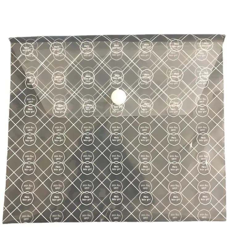 Transparent Button Bags for Office Supplies