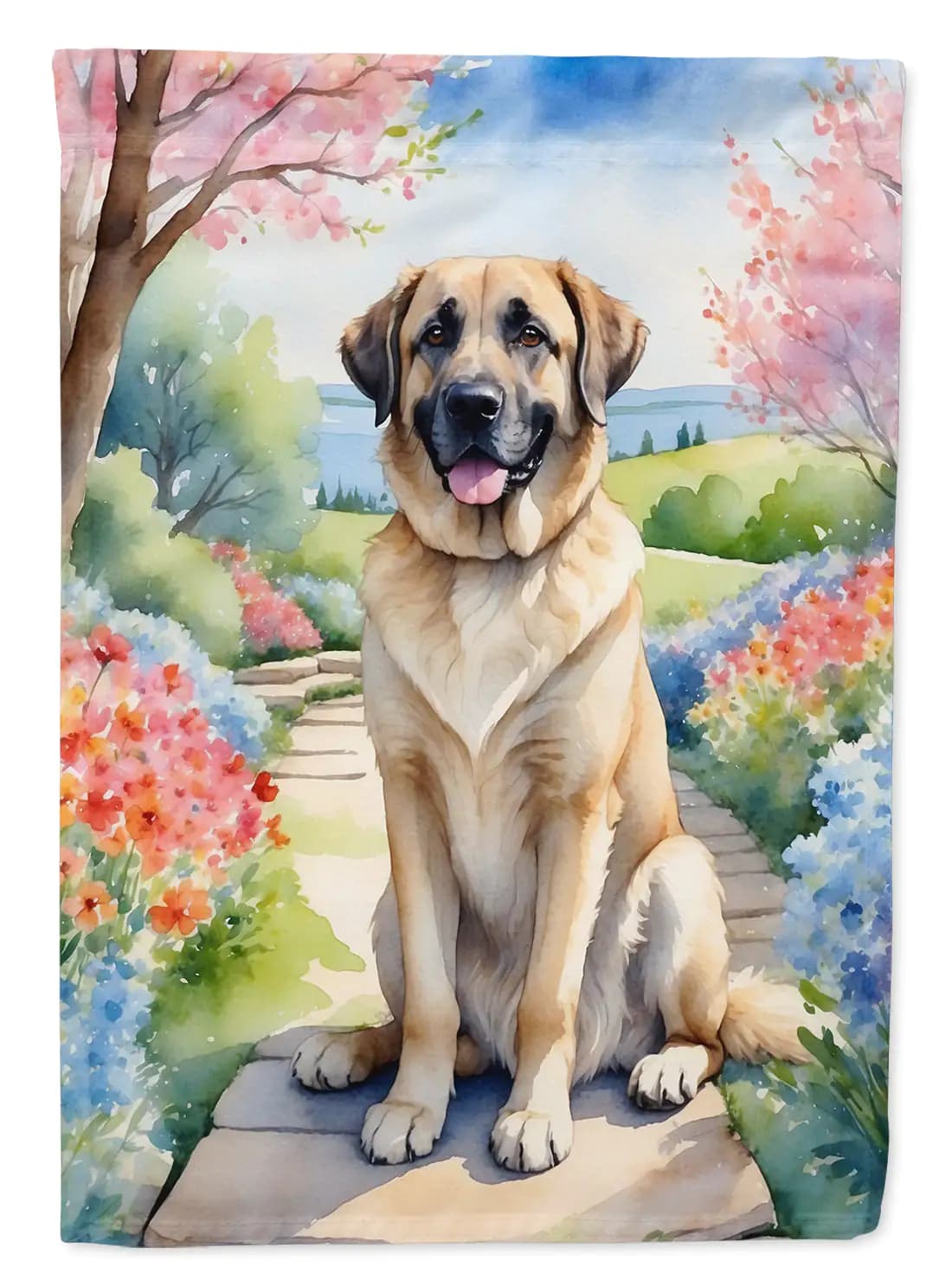 Anatolian Shepherd Spring Garden Flag