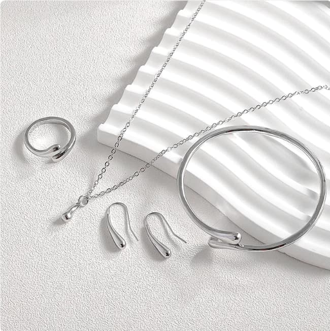 Water Drop Jewelry Set