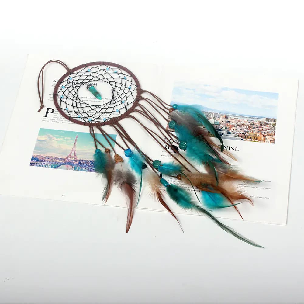 Feather Dream Catcher with LED Lights for Home Decor