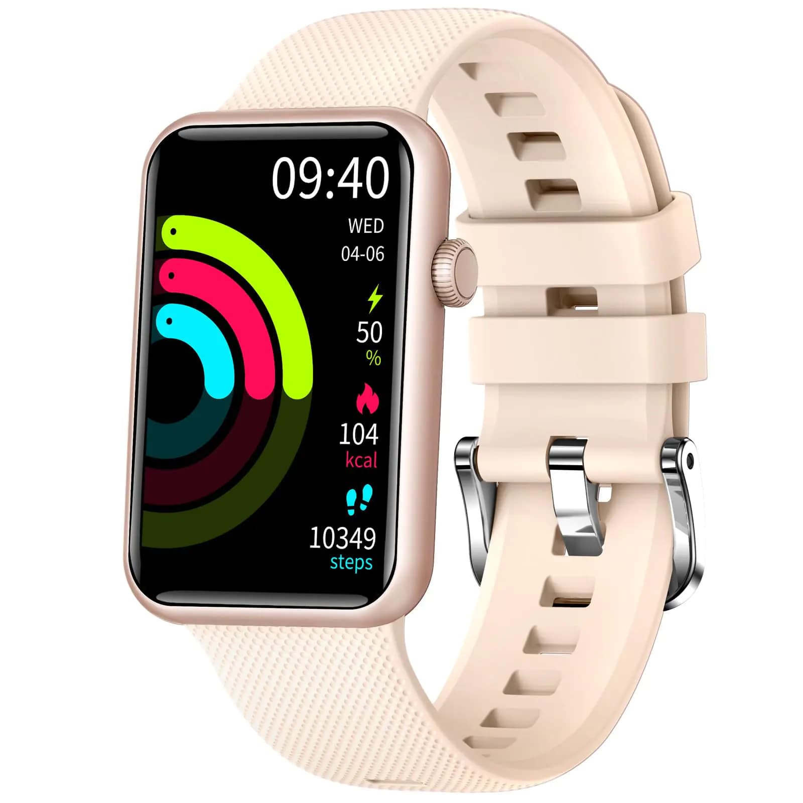 Smart Watch with Fitness Tracker, Rose Gold
