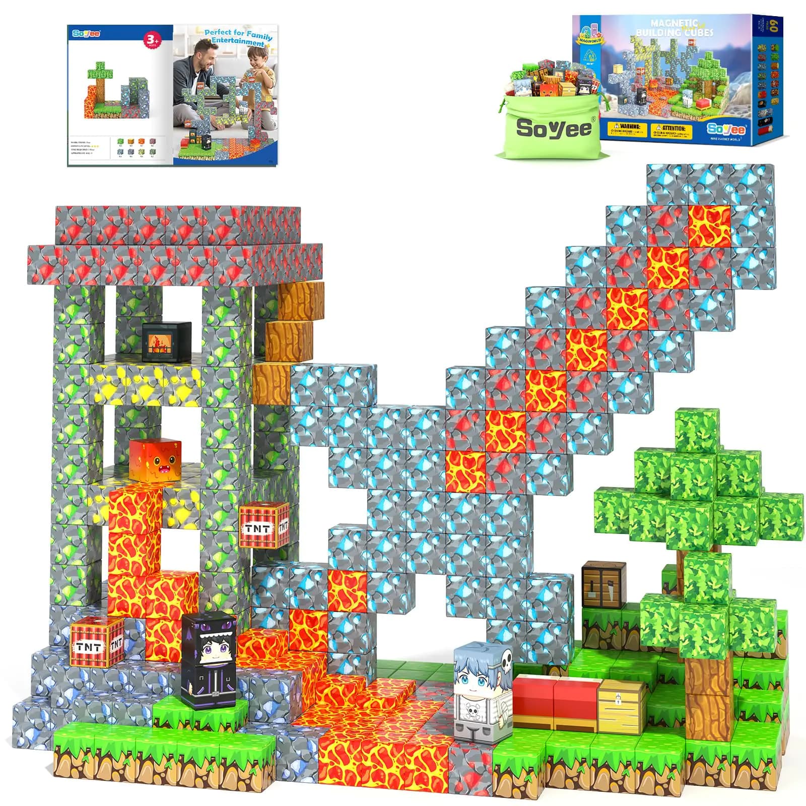 Magnetic Building Blocks Set for Kids