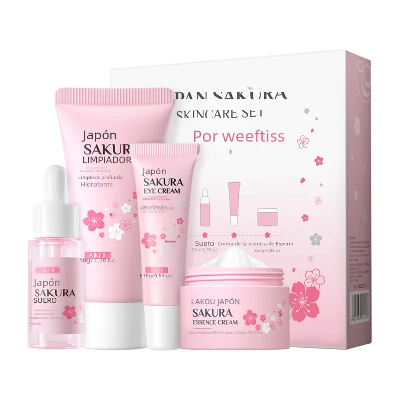 Japanese Sakura Skincare Set - 4 Pieces (Wholesale)