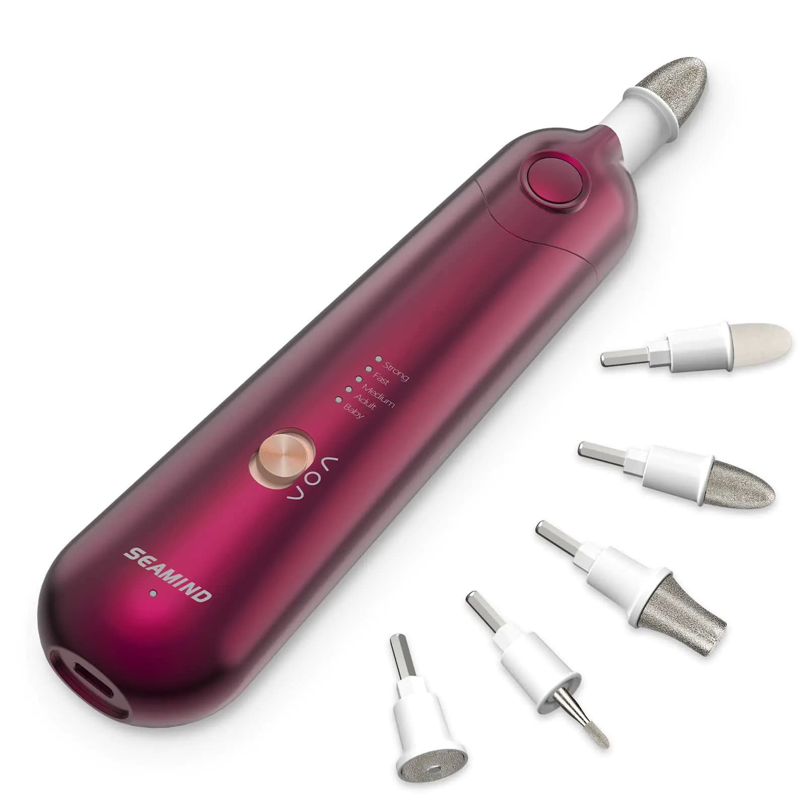 Cordless Electric Nail File Kit With Five Speeds