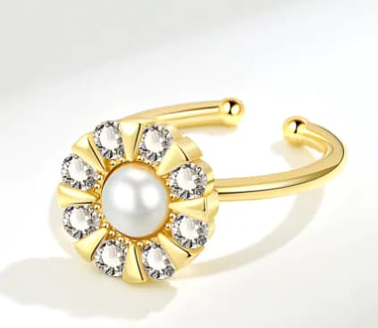 Rotating Zircon Ring for Men and Women Fashion