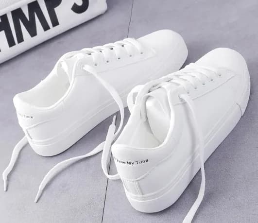 Flat Shoes, Cat Shoes, White Sneakers