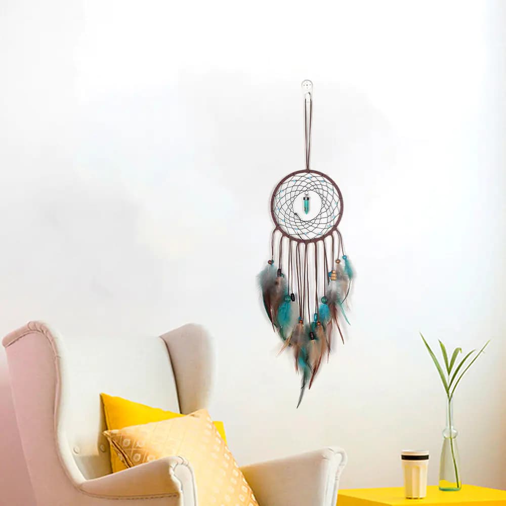 Feather Dream Catcher with LED Lights for Home Decor