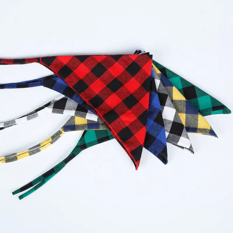 Pet Supplies: Colorful Checkered Bandana