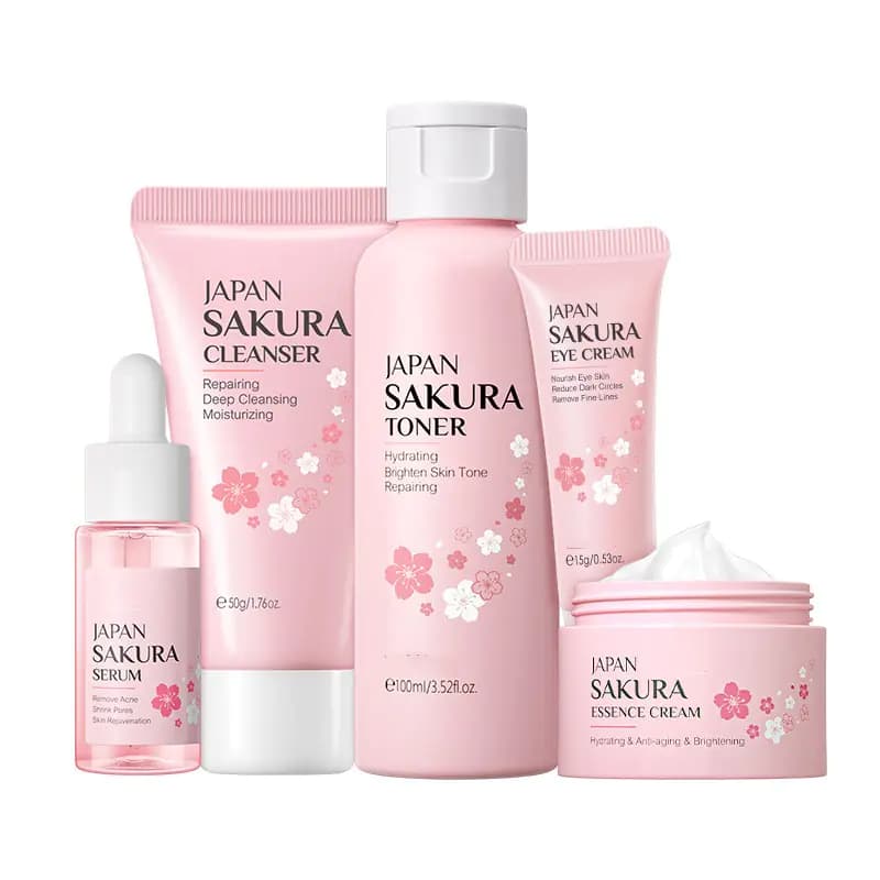 Hydrating Face Cream 5-Piece Skincare Set