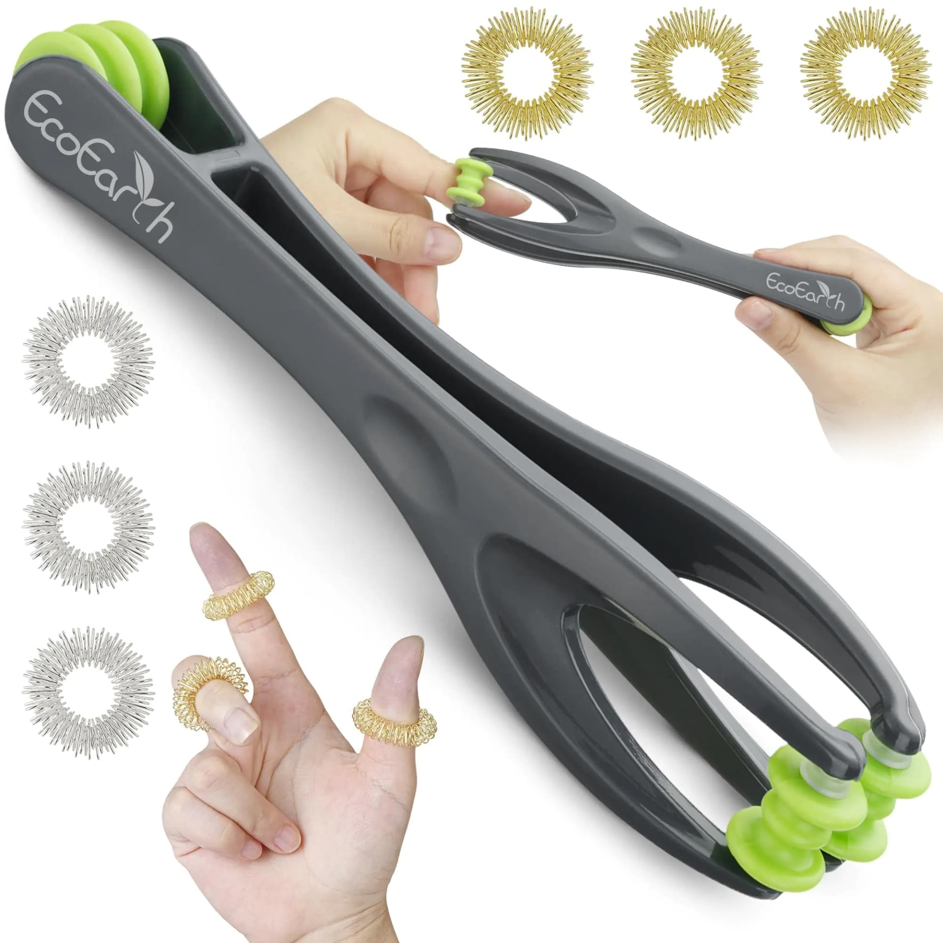 Finger and Hand Massager Set with Rings