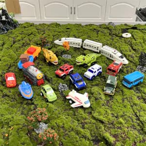 Kids' Cartoon High-Speed Train Track Car Accessories