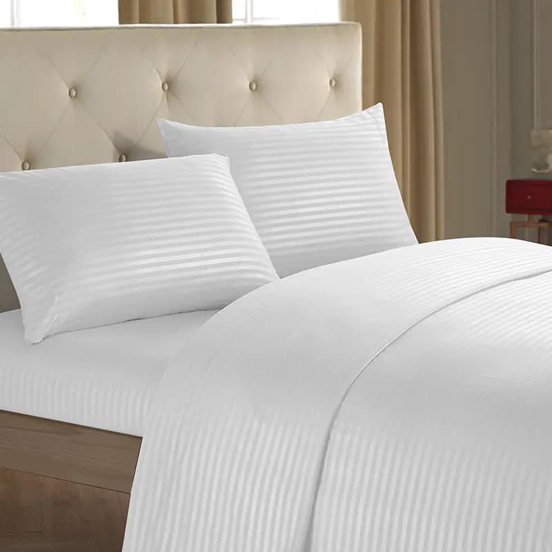 Imitation Satin Striped 3/4-Piece Bedding Set