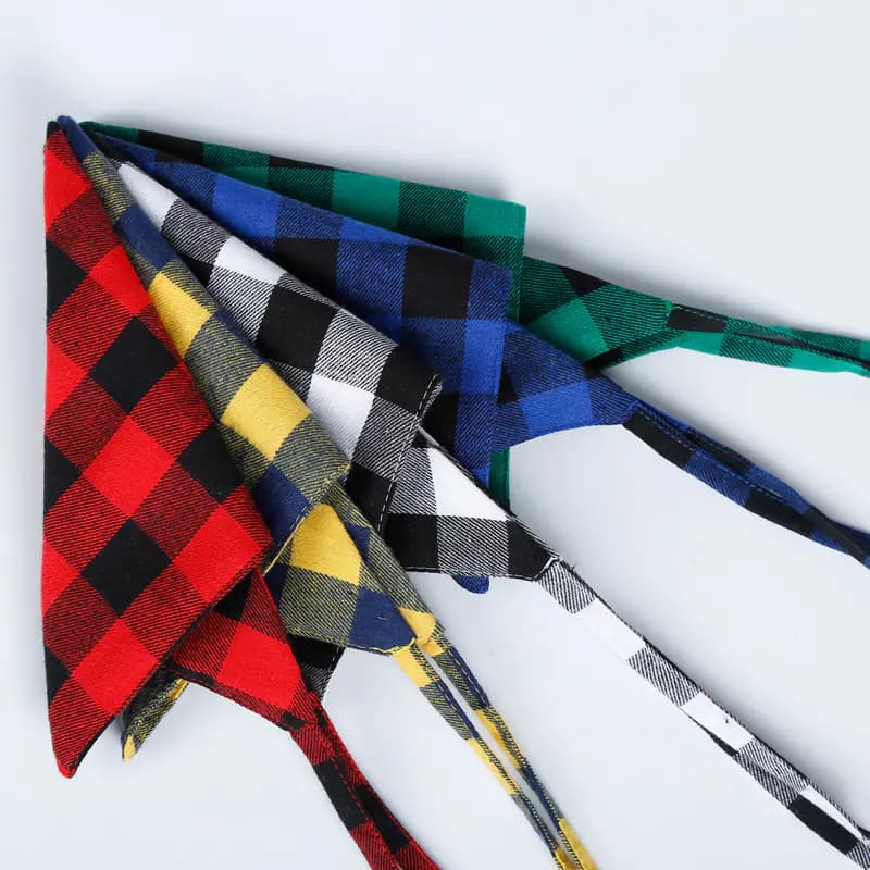 Pet Supplies: Colorful Checkered Bandana