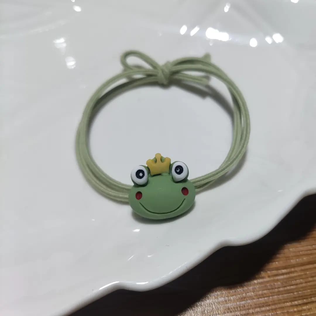 Cartoon Frog Hair Tie - Simple Hair Accessories