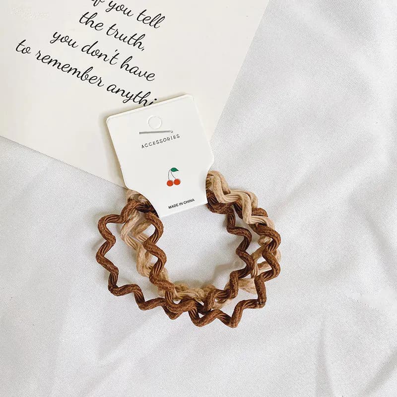 Candy Gradient Wave Hair Ties - Basic Hair Accessories
