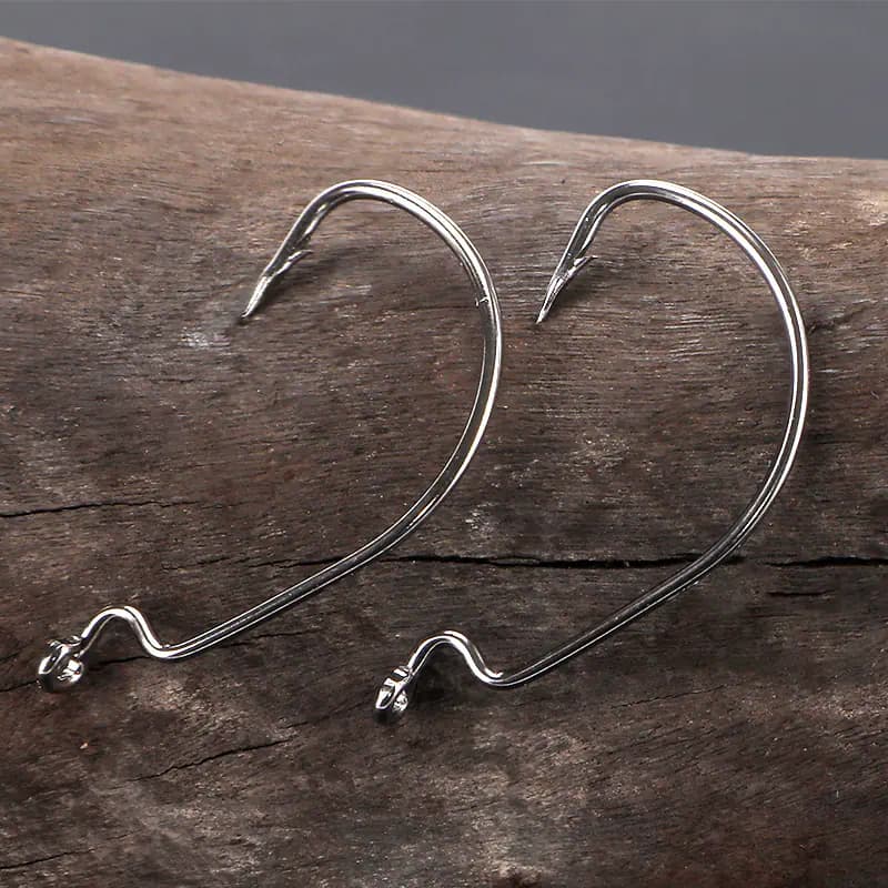 Weihong Sports Crank Hook Set Black Nickel Fishing Gear