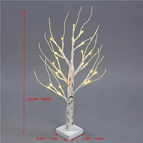 60cm Mini Twig Easter Tree with 24 LED Lights