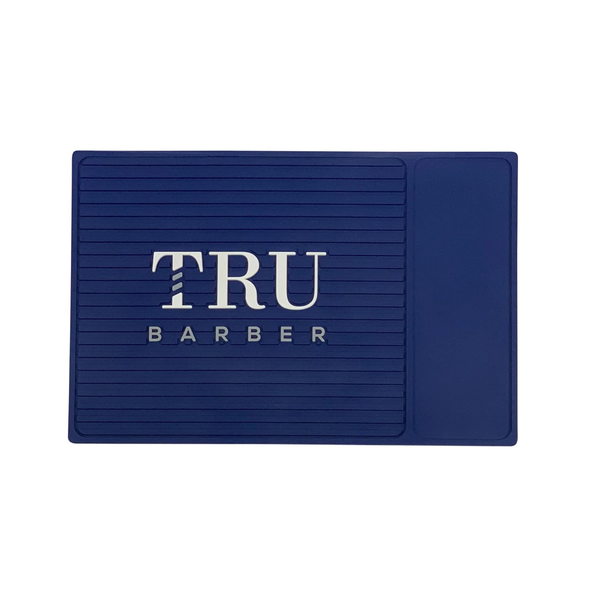 Blue Flexible PVC Barber Station Mat 14x9