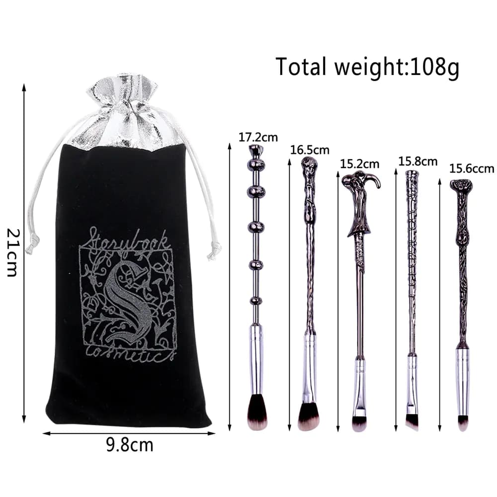 5-Piece Makeup Brush Set for Eye Makeup