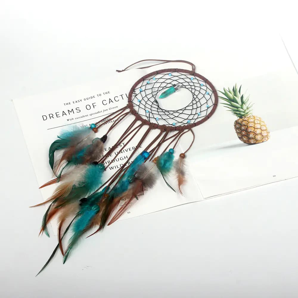 Feather Dream Catcher with LED Lights for Home Decor