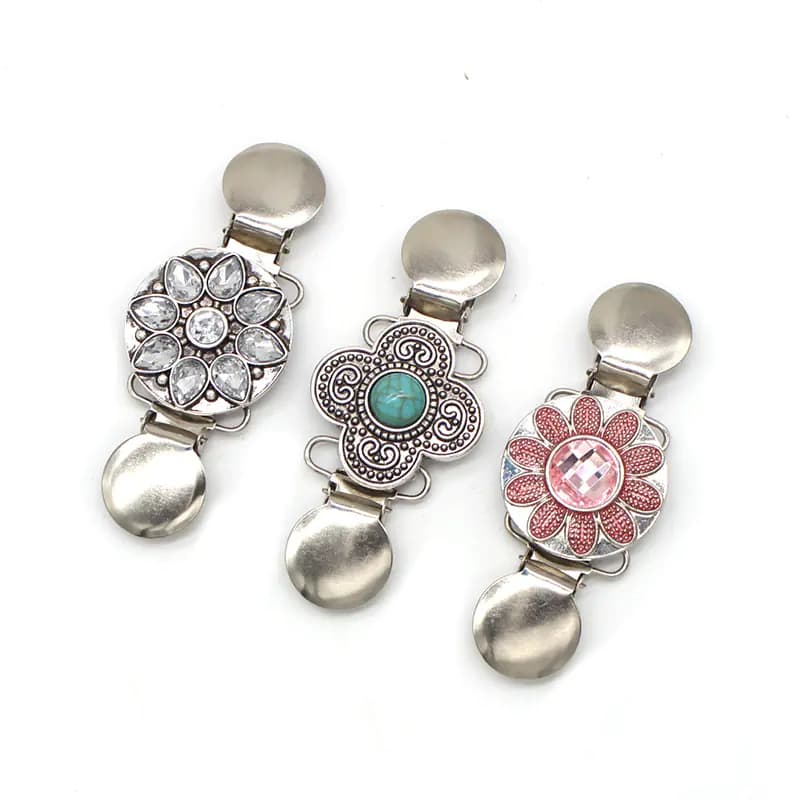 Turquoise Sweater Clip Brooch for Women Fashion