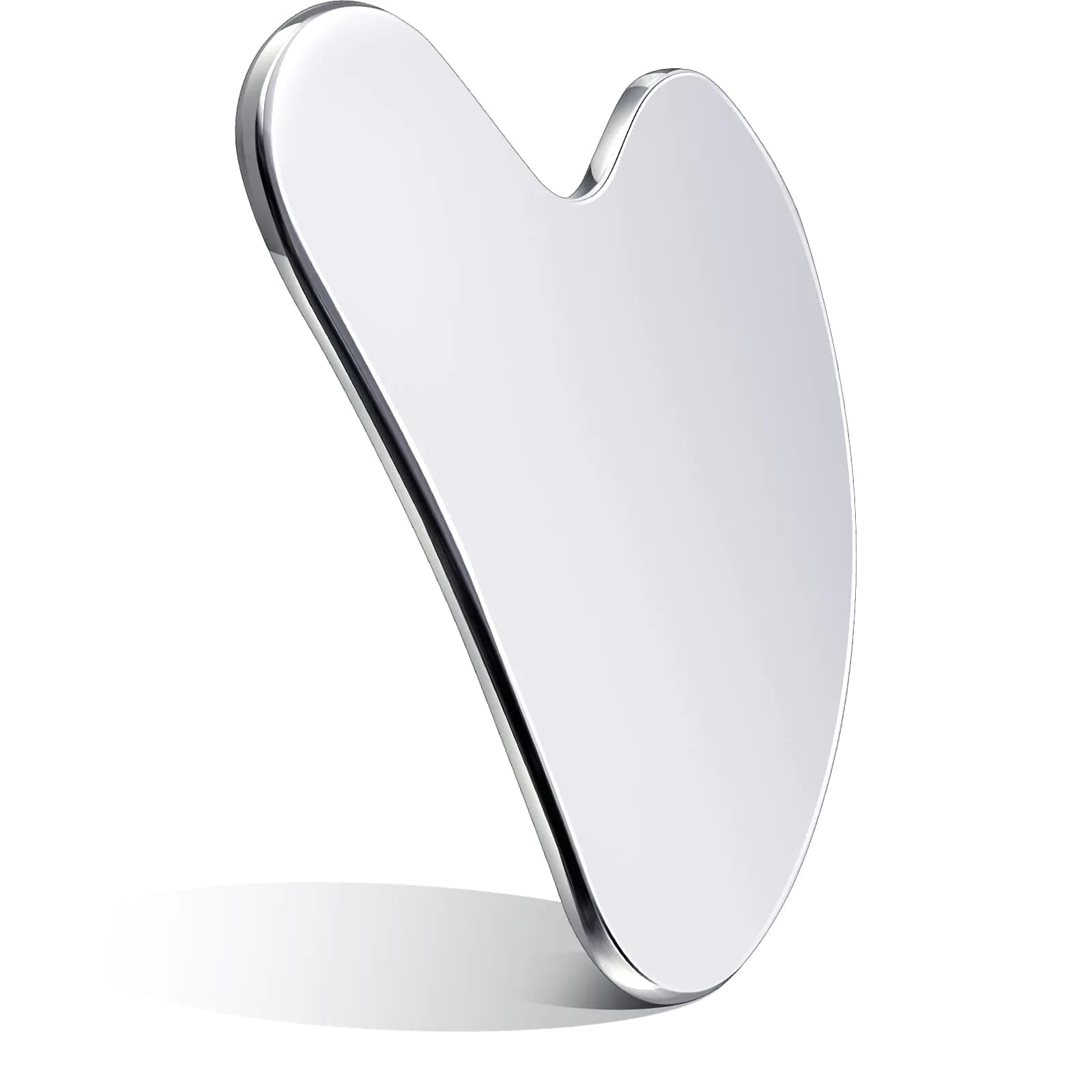 Stainless Steel Gua Sha Facial Massage Tool Silver