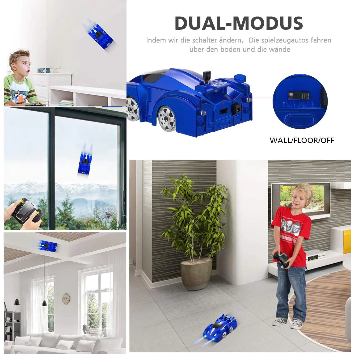 9930B Mini Climbing Car with LED Lights Dual Mode
